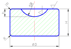 Cup jewel bearing