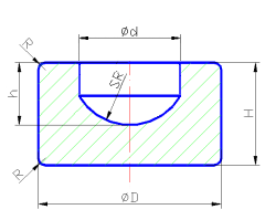 Hole-Cup Glass Bearings