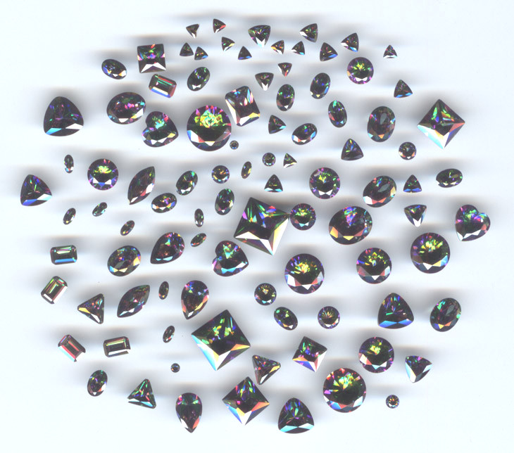 Cubic Zirconia Rainbow Stones